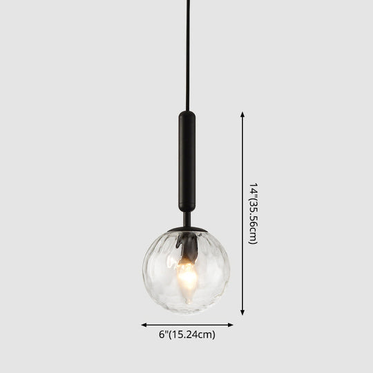Contemporary Glass Pendant Light for Lounge