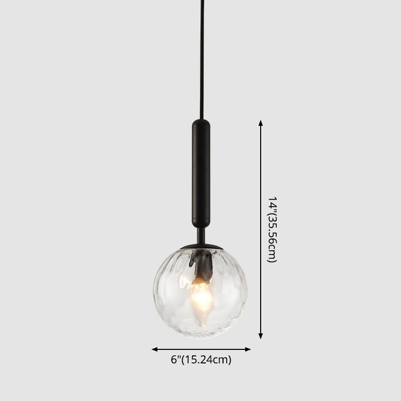 Contemporary Glass Pendant Light for Lounge