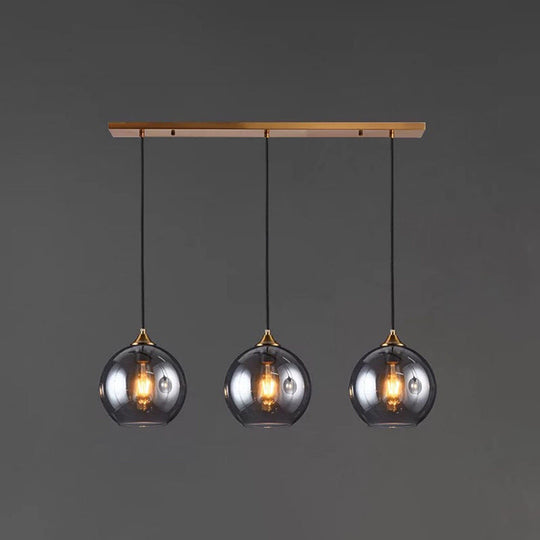 Contemporary Blown Glass Sphere Pendant Lights for Bedrooms