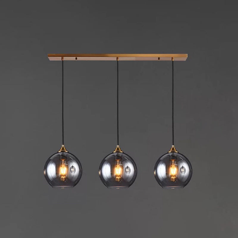 Contemporary Blown Glass Sphere Pendant Lights for Bedrooms