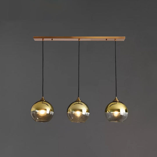 Contemporary Blown Glass Sphere Pendant Lights for Bedrooms