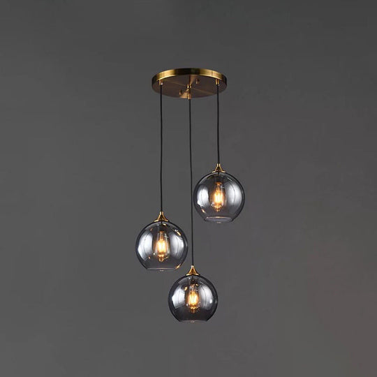 Contemporary Blown Glass Sphere Pendant Lights for Bedrooms