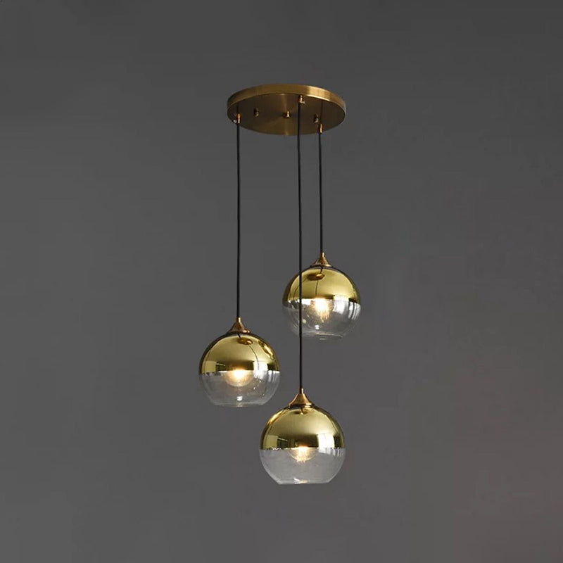 Contemporary Blown Glass Sphere Pendant Lights for Bedrooms