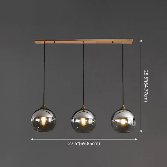 Contemporary Blown Glass Sphere Pendant Lights for Bedrooms