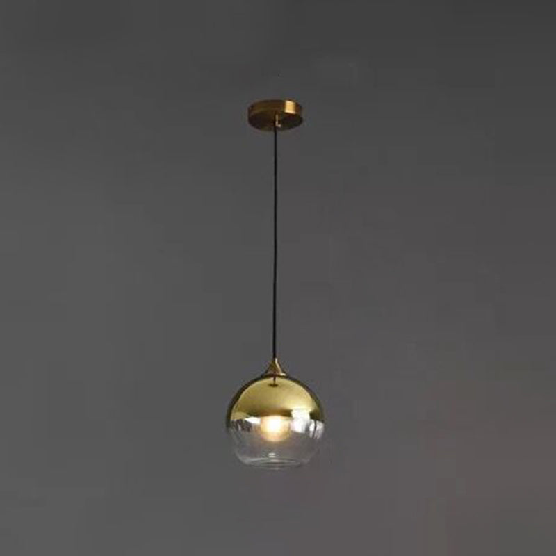 Contemporary Blown Glass Sphere Pendant Lights for Bedrooms