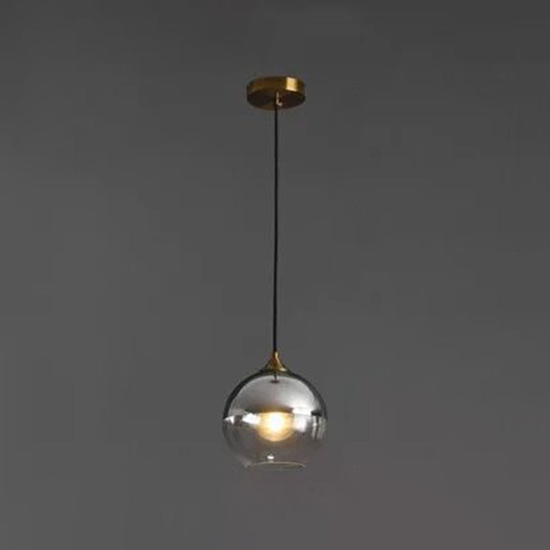 Contemporary Blown Glass Sphere Pendant Lights for Bedrooms