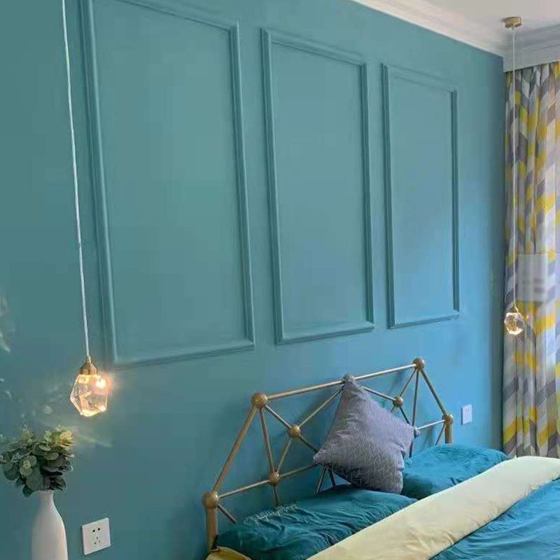 Gold LED Crystal Stone Ceiling Light for Modern Bedroom Suspension