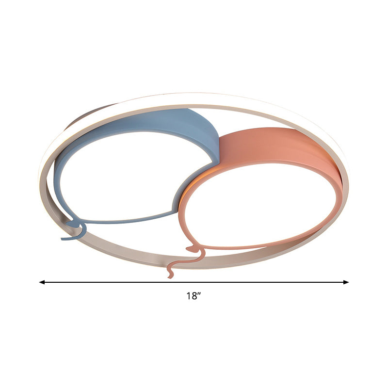 Kids Balloon Ceiling Mount Light - Acrylic LED Ceiling Lamp for Nursing Room