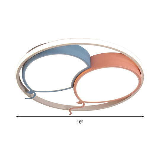 Kids Balloon Ceiling Mount Light - Acrylic LED Ceiling Lamp for Nursing Room