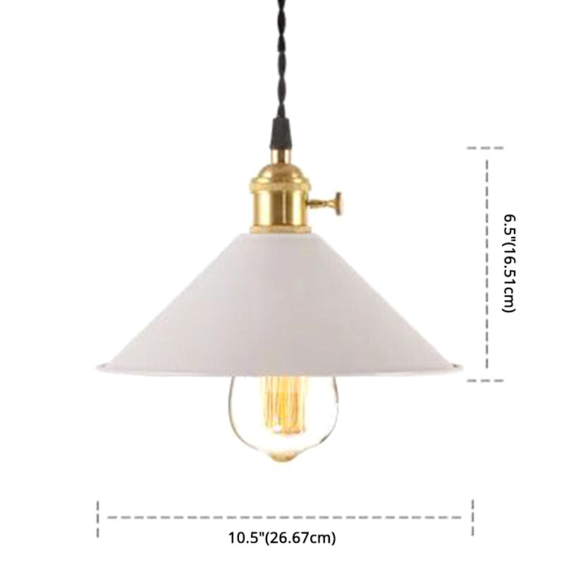 Nordic Industrial Macarons Pendant Light - Metal Colorful 1-Light Lighting