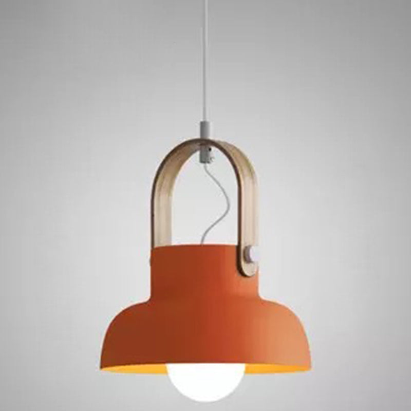 Nordic Modern Metal Pendant Lamp - 1-Light Upside Down Trifle Style for Restaurants