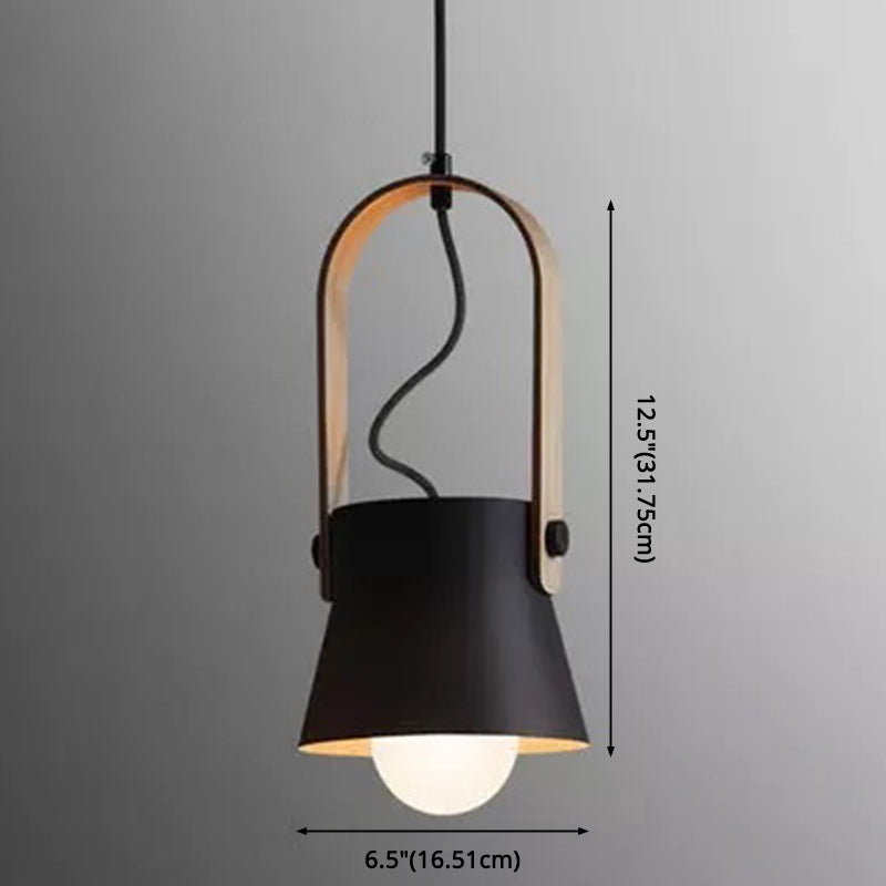 Nordic Modern Metal Pendant Lamp - 1-Light Upside Down Trifle Style for Restaurants
