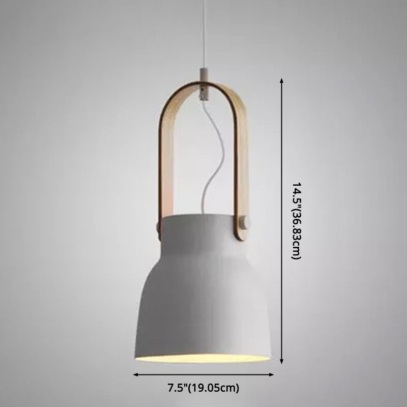 Nordic Modern Metal Pendant Lamp - 1-Light Upside Down Trifle Style for Restaurants