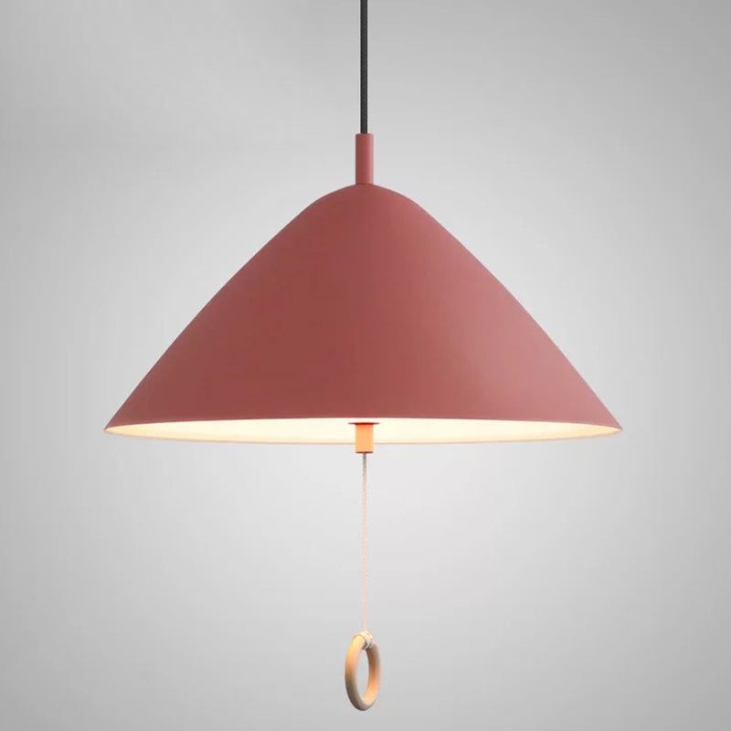 Modern Macarons Tapered Pendant Light with Metal Finish - 1-Light Pendant Lighting