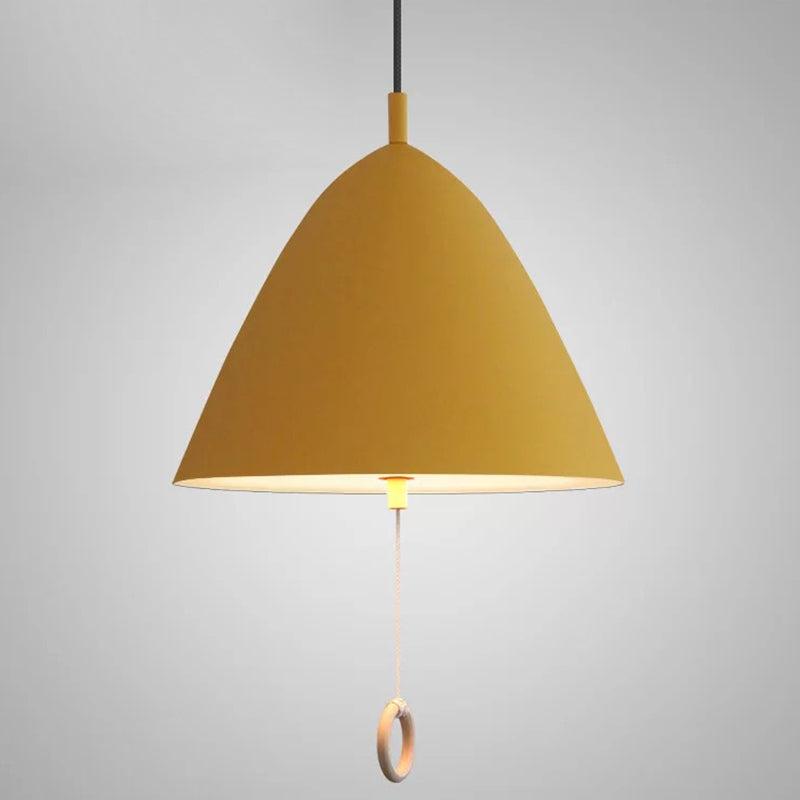 Modern Macarons Tapered Pendant Light with Metal Finish - 1-Light Pendant Lighting