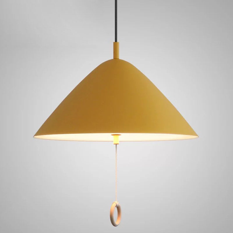 Modern Macarons Tapered Pendant Light with Metal Finish - 1-Light Pendant Lighting