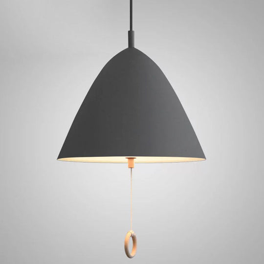 Modern Macarons Tapered Pendant Light with Metal Finish - 1-Light Pendant Lighting