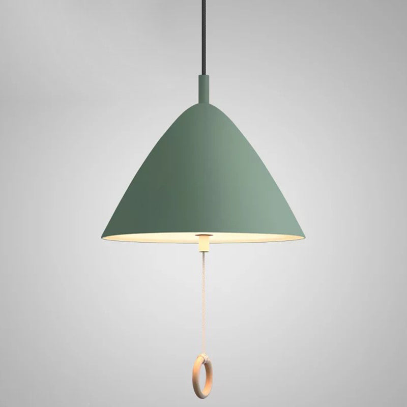 Modern Macarons Tapered Pendant Light with Metal Finish - 1-Light Pendant Lighting