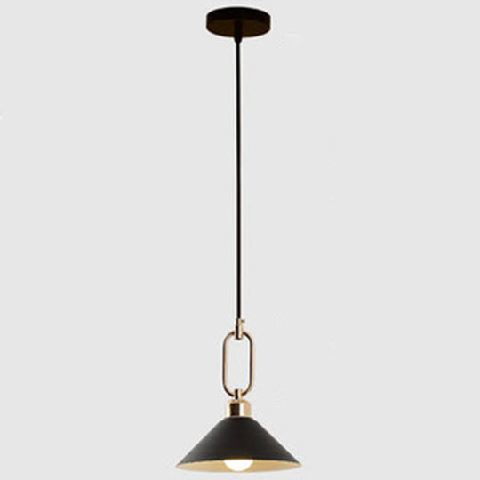 Modern Macarons Umbrella Pendant Light with Metal Ring - Stylish Metal Pendant Lighting