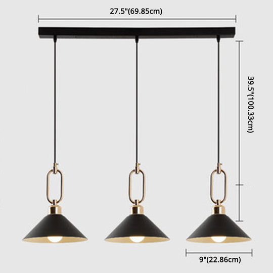 Modern Macarons Umbrella Pendant Light with Metal Ring - Stylish Metal Pendant Lighting