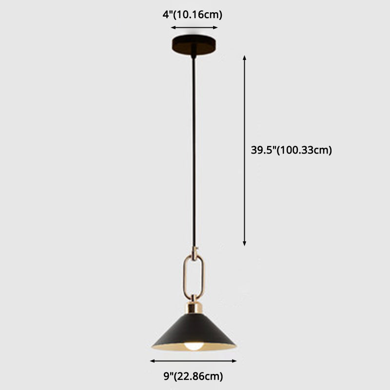 Modern Macarons Umbrella Pendant Light with Metal Ring - Stylish Metal Pendant Lighting
