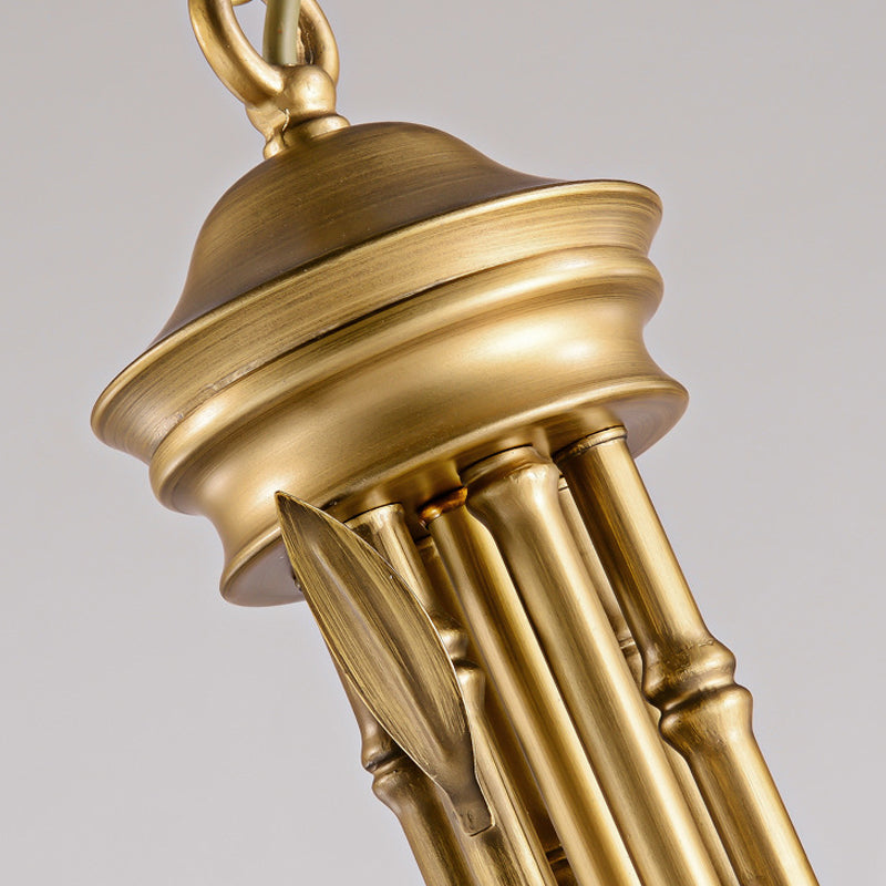 Rustic Cone Fabric Hanging Chandelier - White, 3/6/8 Lights Suspension Pendant for Living Room