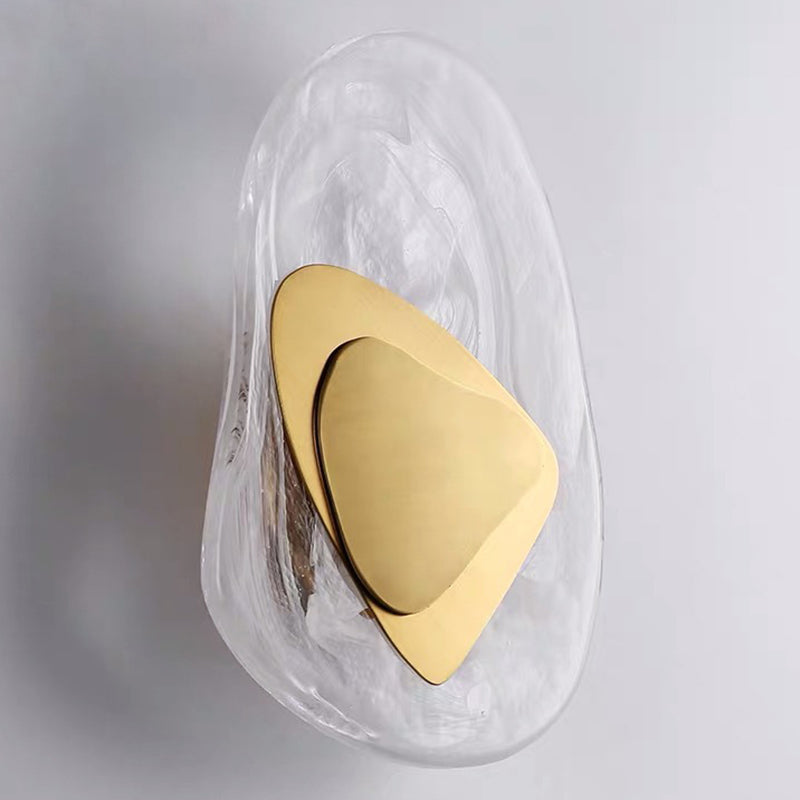Modern Nordic Sconce: Luxury Glass Wall Mount Light Fixture for Bedroom