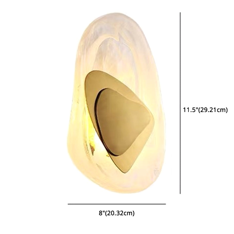 Modern Nordic Sconce: Luxury Glass Wall Mount Light Fixture for Bedroom