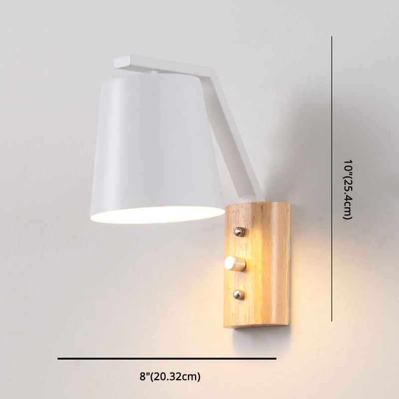 White Glass Wall Sconce for Study Room and Bedroom Lighting