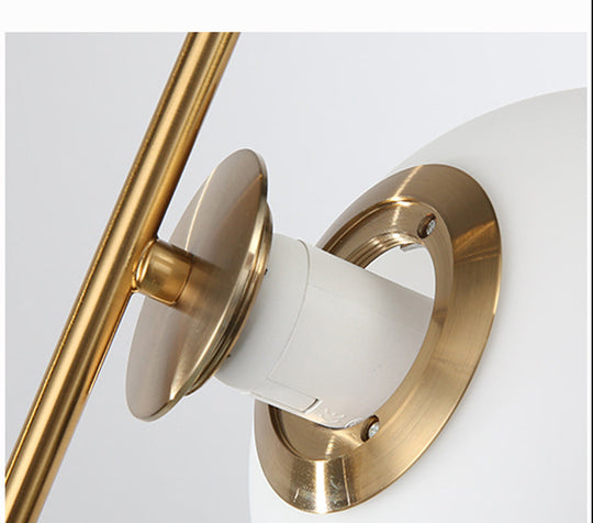 Mid Century Modern Glass Pendant Light - Sleek Hanging Fixture for Bedroom