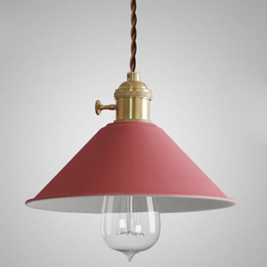 Tapered Metal Pendant Lamp for Modern Dining Room Lighting