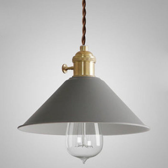 Tapered Metal Pendant Lamp for Modern Dining Room Lighting