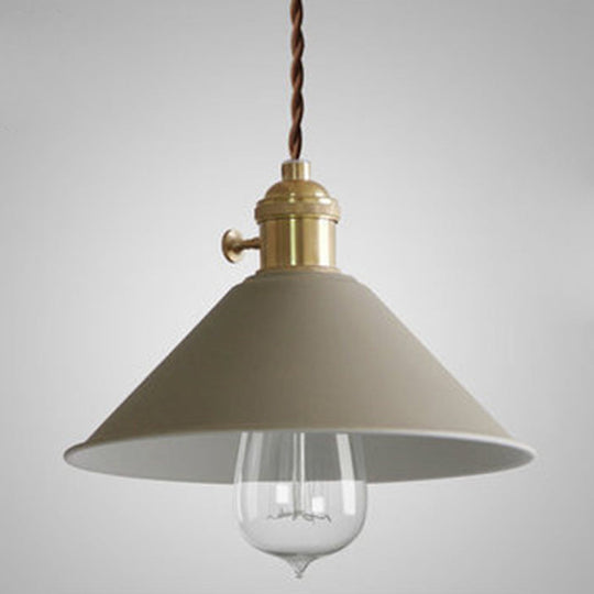 Tapered Metal Pendant Lamp for Modern Dining Room Lighting