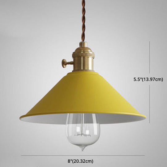 Tapered Metal Pendant Lamp for Modern Dining Room Lighting