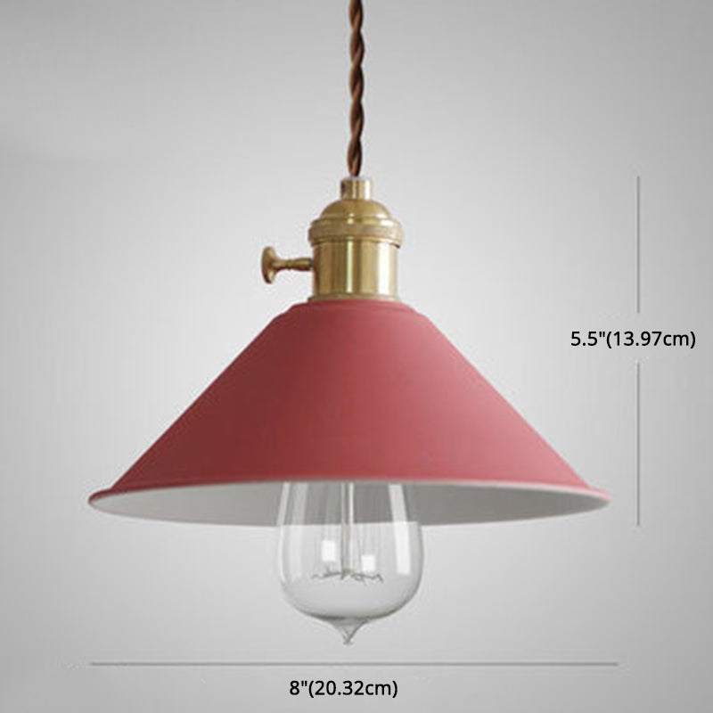 Tapered Metal Pendant Lamp for Modern Dining Room Lighting