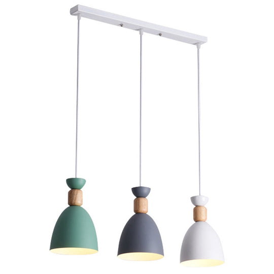 Sleek Hanging Ceiling Pendant Light with Tapered Metal Shade - Perfect for Dining Rooms