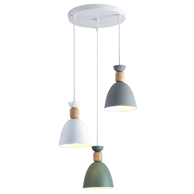 Sleek Hanging Ceiling Pendant Light with Tapered Metal Shade - Perfect for Dining Rooms