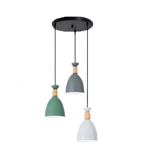 Sleek Hanging Ceiling Pendant Light with Tapered Metal Shade - Perfect for Dining Rooms