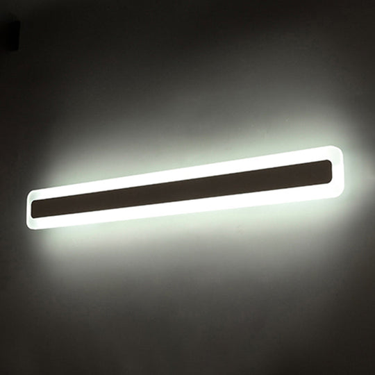 Waterproof LED Wall Mount Light Fixture - Nordic Acrylic Vanity Sconce for Bathrooms