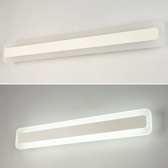 Waterproof LED Wall Mount Light Fixture - Nordic Acrylic Vanity Sconce for Bathrooms