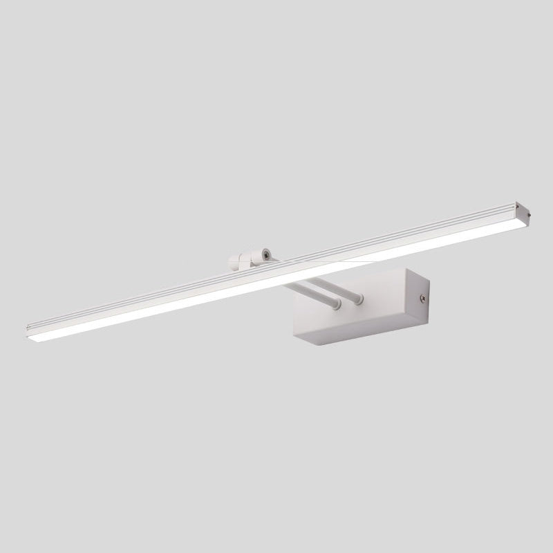 Modern Minimalist Metal Single Vanity Light&#x2014;Linear Style