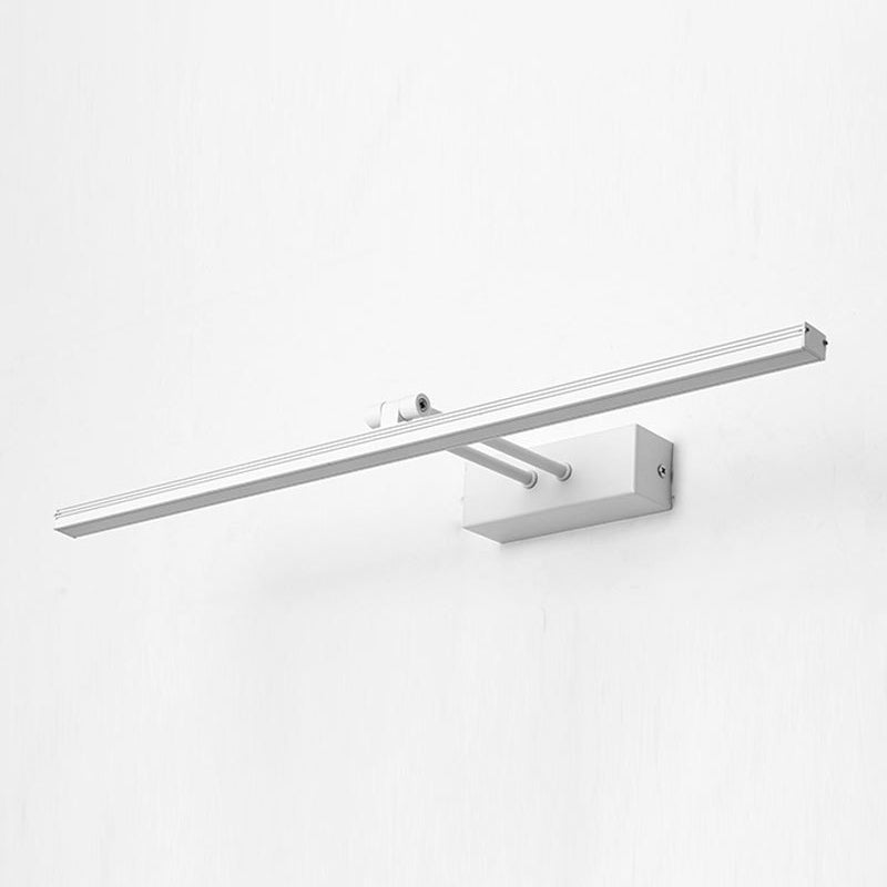 Modern Minimalist Metal Single Vanity Light&#x2014;Linear Style