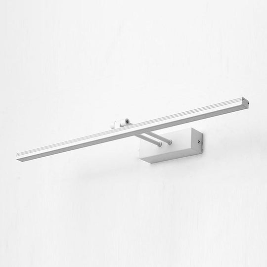 Modern Minimalist Metal Single Vanity Light&#x2014;Linear Style