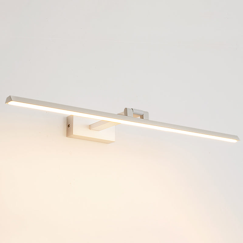 Minimalist Metal LED Vanity Light - Single Fixture, Modern Style