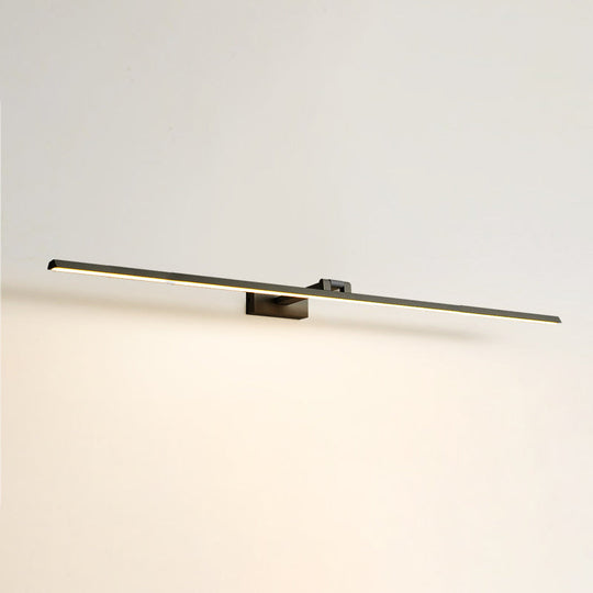 Minimalist Metal LED Vanity Light - Single Fixture, Modern Style