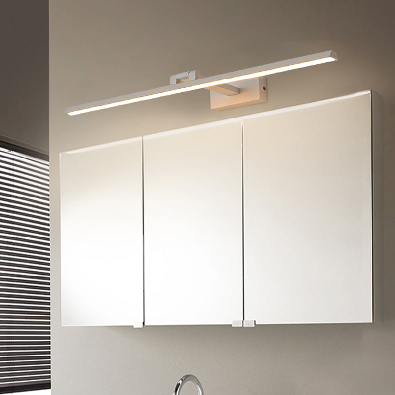 Minimalist Metal LED Vanity Light - Single Fixture, Modern Style