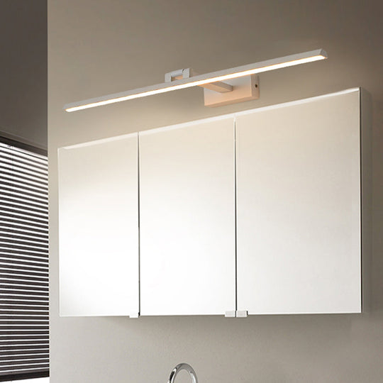 Minimalist Metal LED Vanity Light - Single Fixture, Modern Style