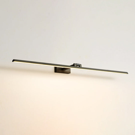 Minimalist Metal LED Vanity Light - Single Fixture, Modern Style
