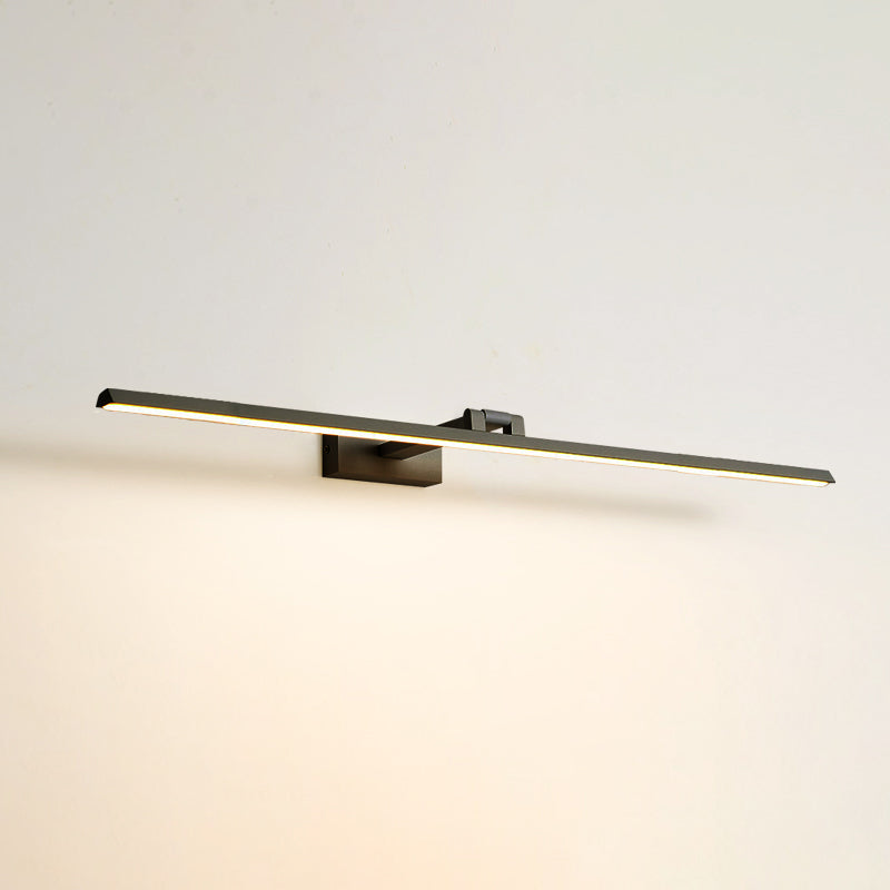 Minimalist Metal LED Vanity Light - Single Fixture, Modern Style