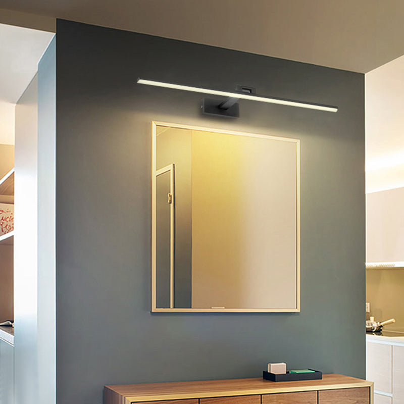 Minimalist Metal LED Vanity Light - Single Fixture, Modern Style